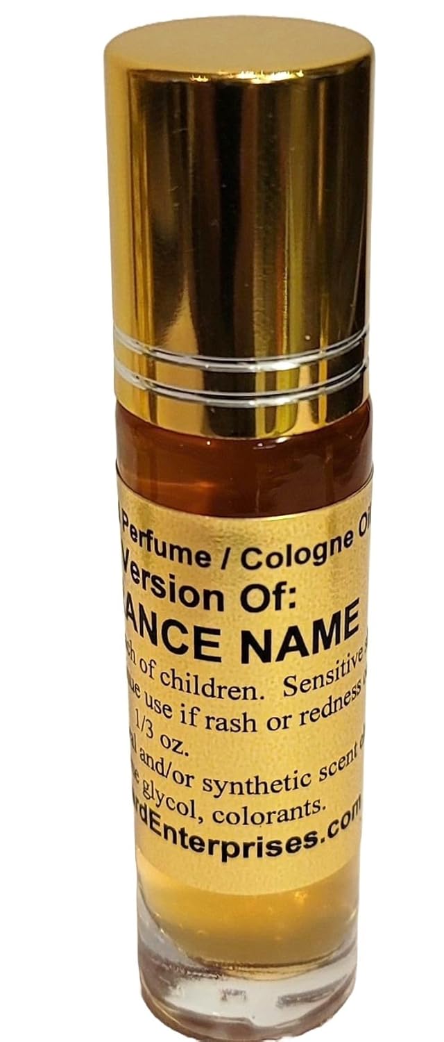 Aceite de perfume de marca compatible con TENDRE POISON para mujeres, fragancia Rendition, Eau de Parfum, 13 oz (0.3 fl oz) de vidrio Roll on