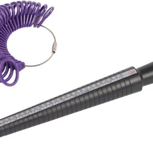 Kit de medición de tamaño de anillo, incluye varilla de medición y anillos de tamaño de dedo Kit de medición de tamaño de anillo, incluye varilla de medición y anillos de tamaño de dedo