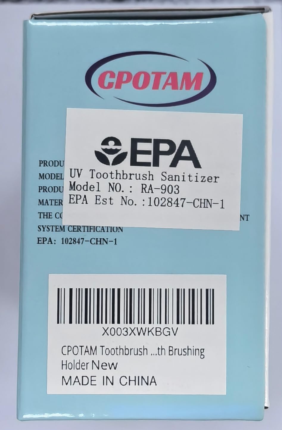 Porta cepillos de dientes para baños con desinfectante de cepillos de dientes UV, soporte para cepillos de dientes montado en la pared con
