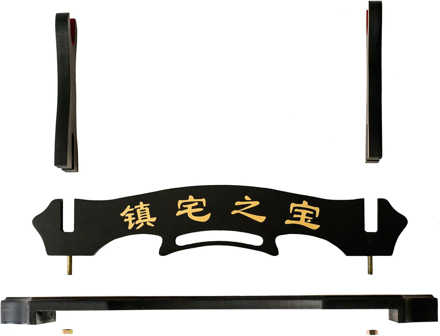 FOXSMZZ Soporte para espada samurái, soporte para espada Katana Wakizashi Tanto de terciopelo acolchado para colgar en la pared, estante para
