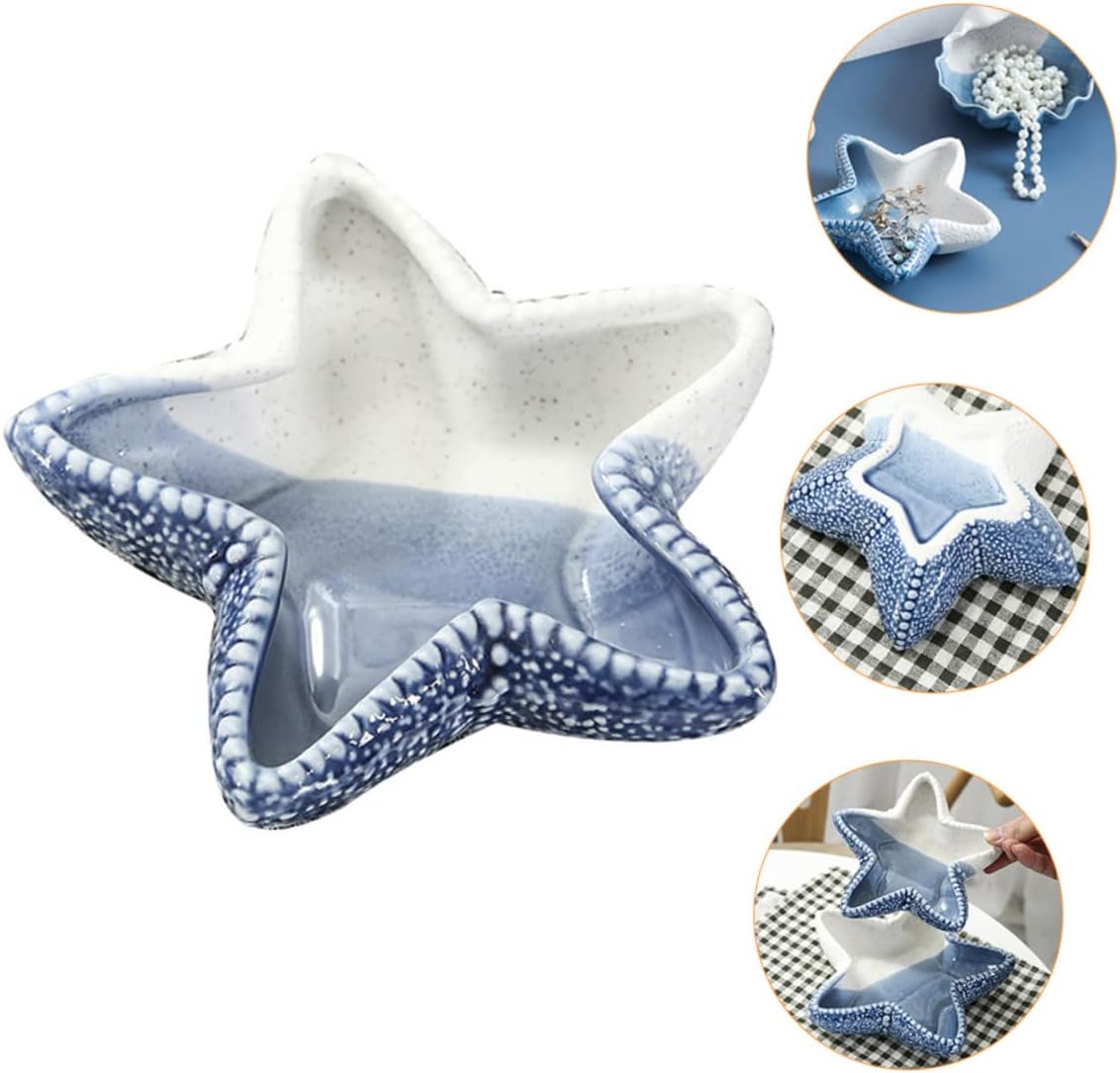 Bandeja de almacenamiento de estrellas de mar, bandejas desechables para alimentos, bandeja para caramelos, bandeja decorativa para aparador, placa