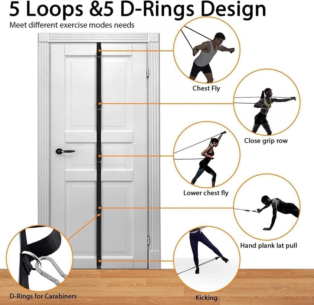 Kit de resistencia de fitness de peso corporal Anclajes de puerta de correa de extensión