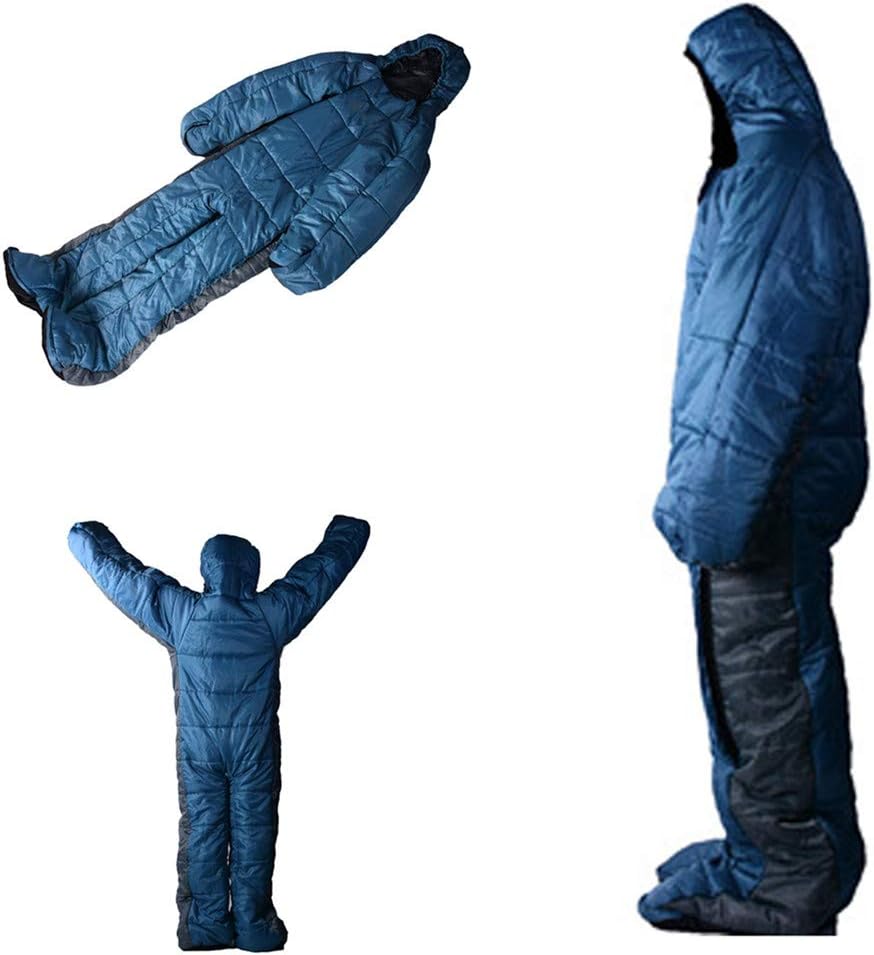 Gaorui Saco de dormir para mamá humanoide saco de dormir para acampar al aire libre, saco de dormir de invierno para interiores y exteriores,