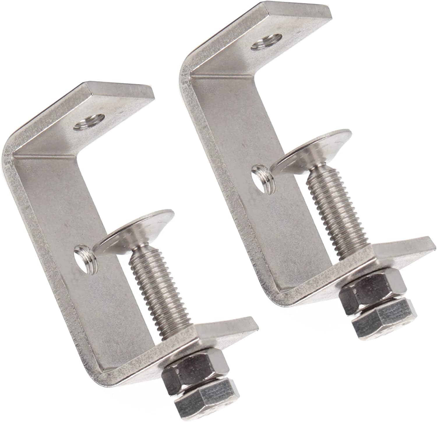 Kyien Abrazadera C de acero inoxidable 304 de 2.559 in resistente abrazadera C para carpintería edificio de tigre, abrazadera ajustable de apertura