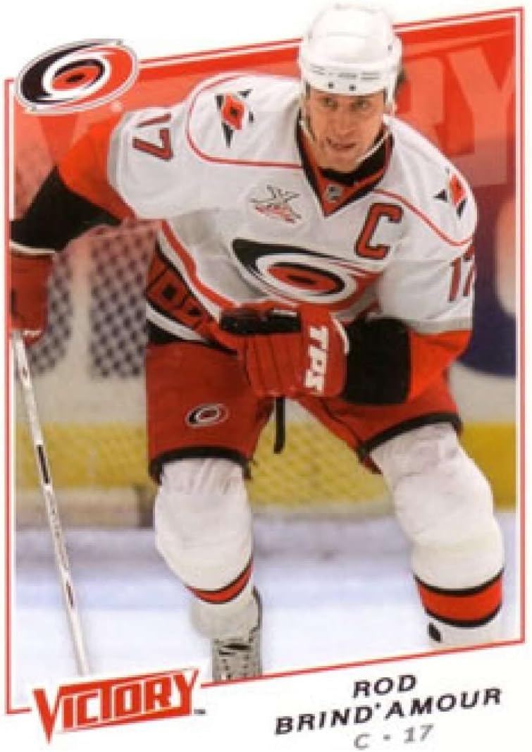 2008-09 Upper Deck Victory Hockey #161 Rod Brind’Amour Carolina Hurricanes Official NHL Trading Card (Stock Photo Shown, Near Mint or Better