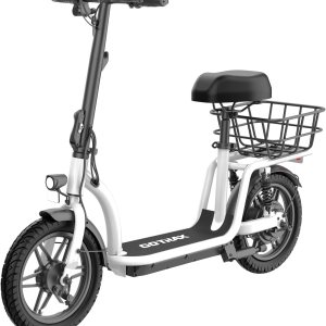 Gotrax Astro – Patinete eléctrico con asiento, neumático de 14 pulgadas y rango de 19 millas y potencia de 15.5 Mph por motor de 350 W, cómoda Gotrax Astro – Patinete eléctrico con asiento, neumático de 14 pulgadas y rango de 19 millas y potencia de 15.5 Mph por motor de 350 W, cómoda
