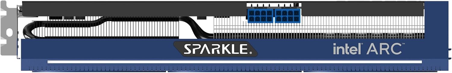 Sparkle Intel Arc A770 Titan OC Edition, 16 GB GDDR6, ThermalSync, refrigeración rasgada, ventilador axial, placa trasera de metal, SA770T-16GOC