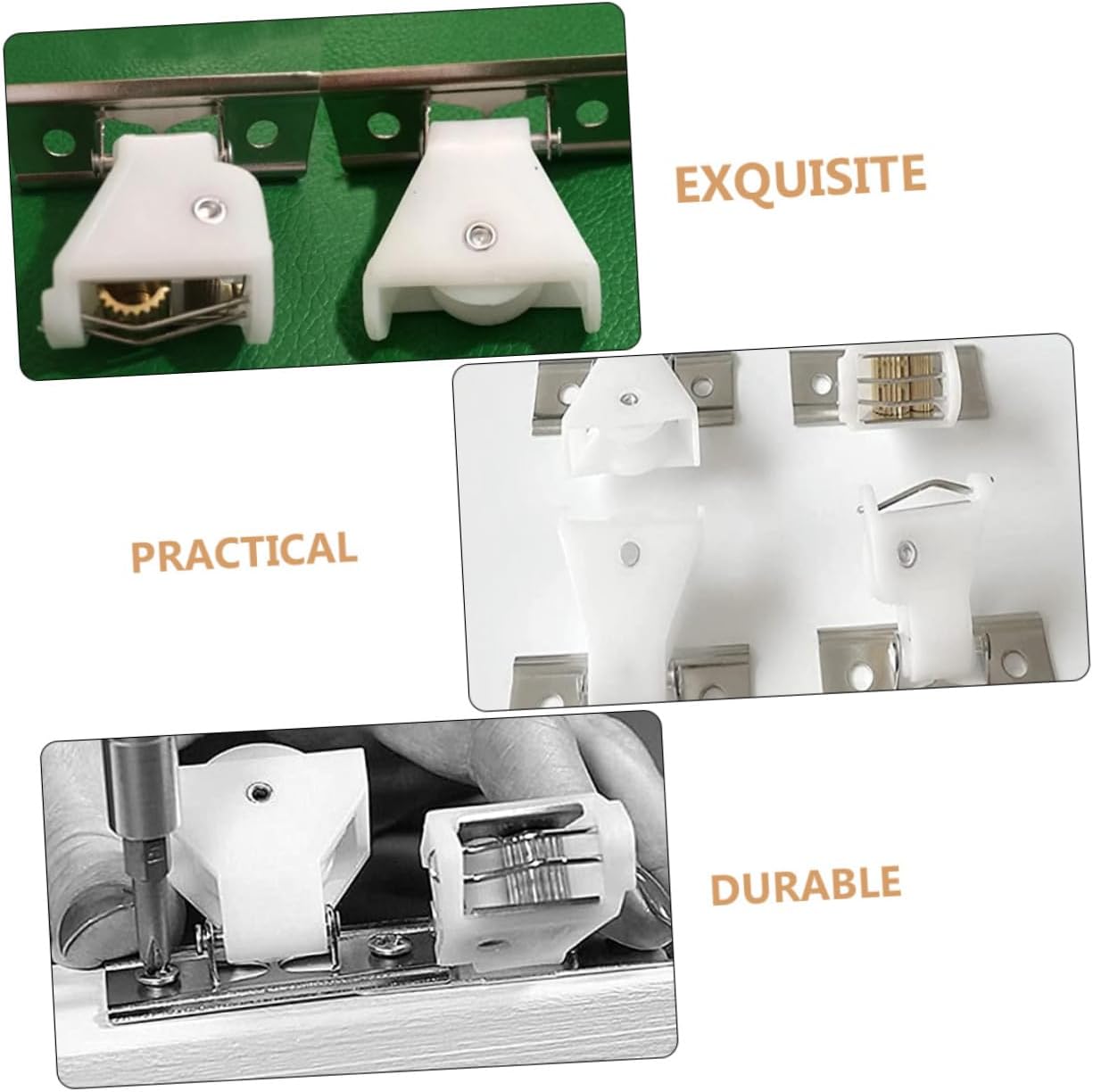 Artibetter 12 piezas de cerradura ciega veneciana romana con mecanismo de bloqueo de cable para persianas romanas, kit de repuesto para persianas