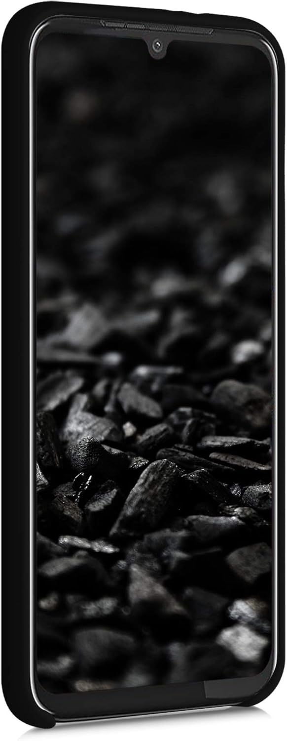 kwmobile Funda compatible con Motorola Moto G8 Plus – Funda de silicona TPU con acabado suave – Negro