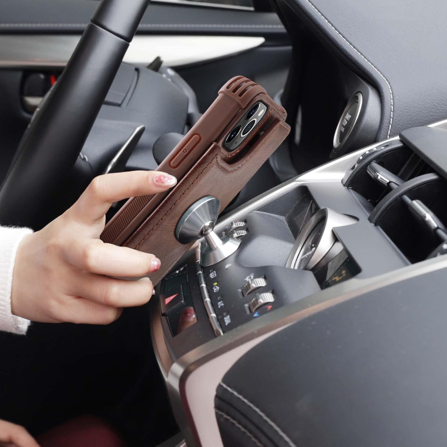 VANAVAGY Funda tipo cartera para iPhone 13 Pro Max para mujeres y hombres, funda de cuero con tapa para teléfono compatible con soporte magnético