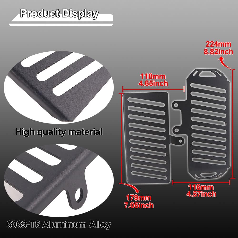 Protector de rejilla de radiador, compatible con Royal Enfield Himalayan 2016-2023, cubierta de rejilla de protección de radiador