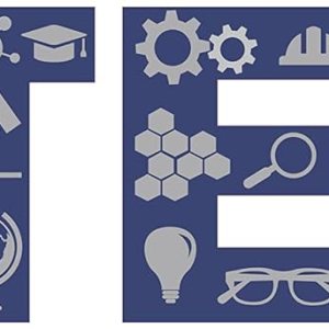 Vinilo decorativo para pared cartel STEM con microscopio, ADN, equipos de laboratorio, neutrones, globo, rueda dentada, bombilla, gráfico, regla, Vinilo decorativo para pared cartel STEM con microscopio, ADN, equipos de laboratorio, neutrones, globo, rueda dentada, bombilla, gráfico, regla,