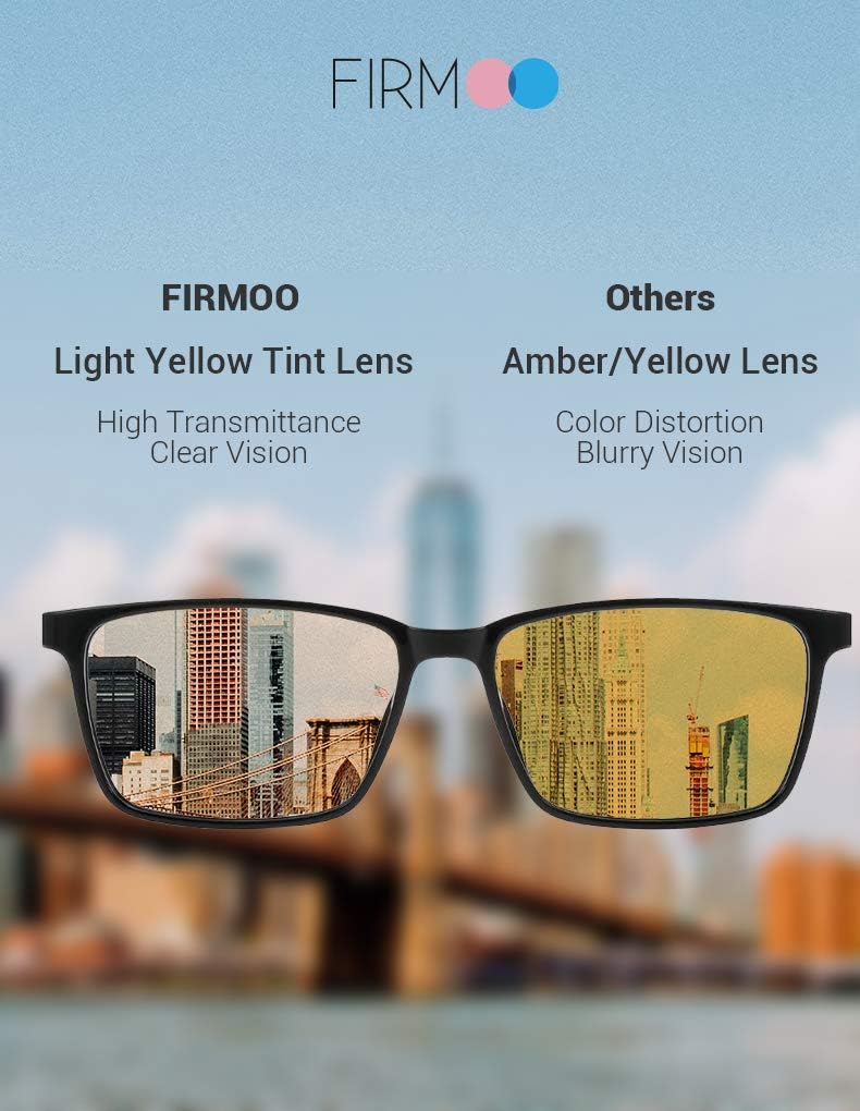 Firmoo Gafas de bloqueo de luz azul para computadora mujereshombres, lentes antirreflejos y marco de luz