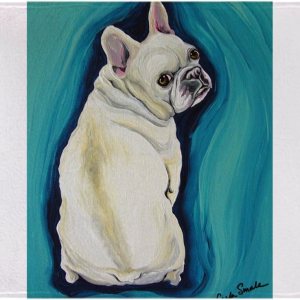 CafePress Manta de bulldog francés blanco, manta de felpa súper suave, 60 x 50 pulgadas CafePress Manta de bulldog francés blanco, manta de felpa súper suave, 60 x 50 pulgadas