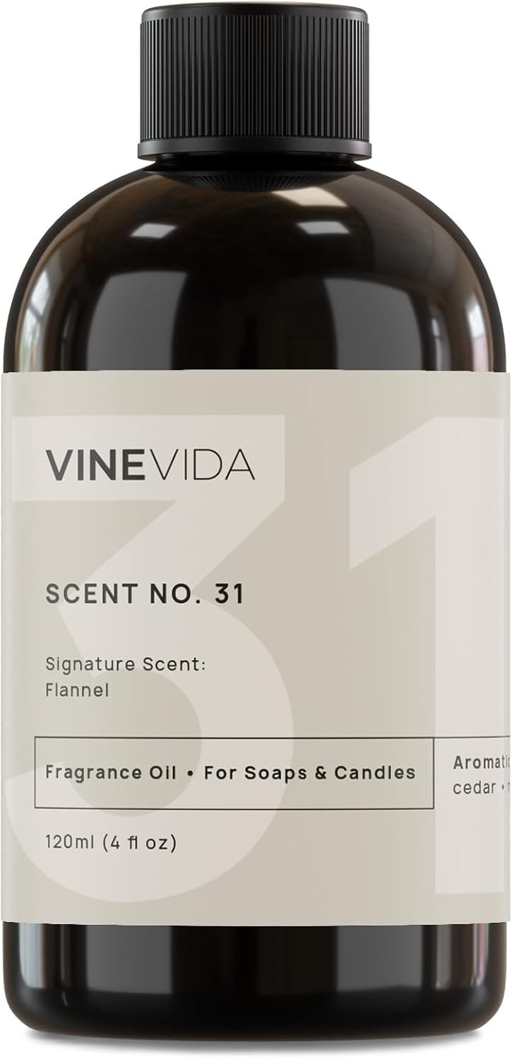 VINEVIDA 4 onzas Aceite de fragancia de franela para hacer velas aromáticas para hacer jabón, aceites de perfume, velas de soja, botellas de aerosol