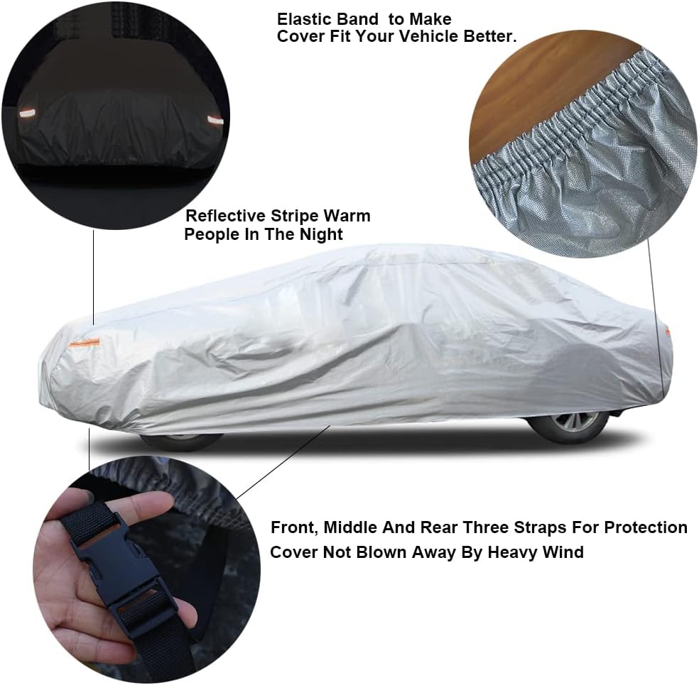 Kayme Funda de automóvil sedán de 6 capas para BMW Z3 (1997-2003), impermeable para todo tipo de clima, cubierta exterior completa, protección