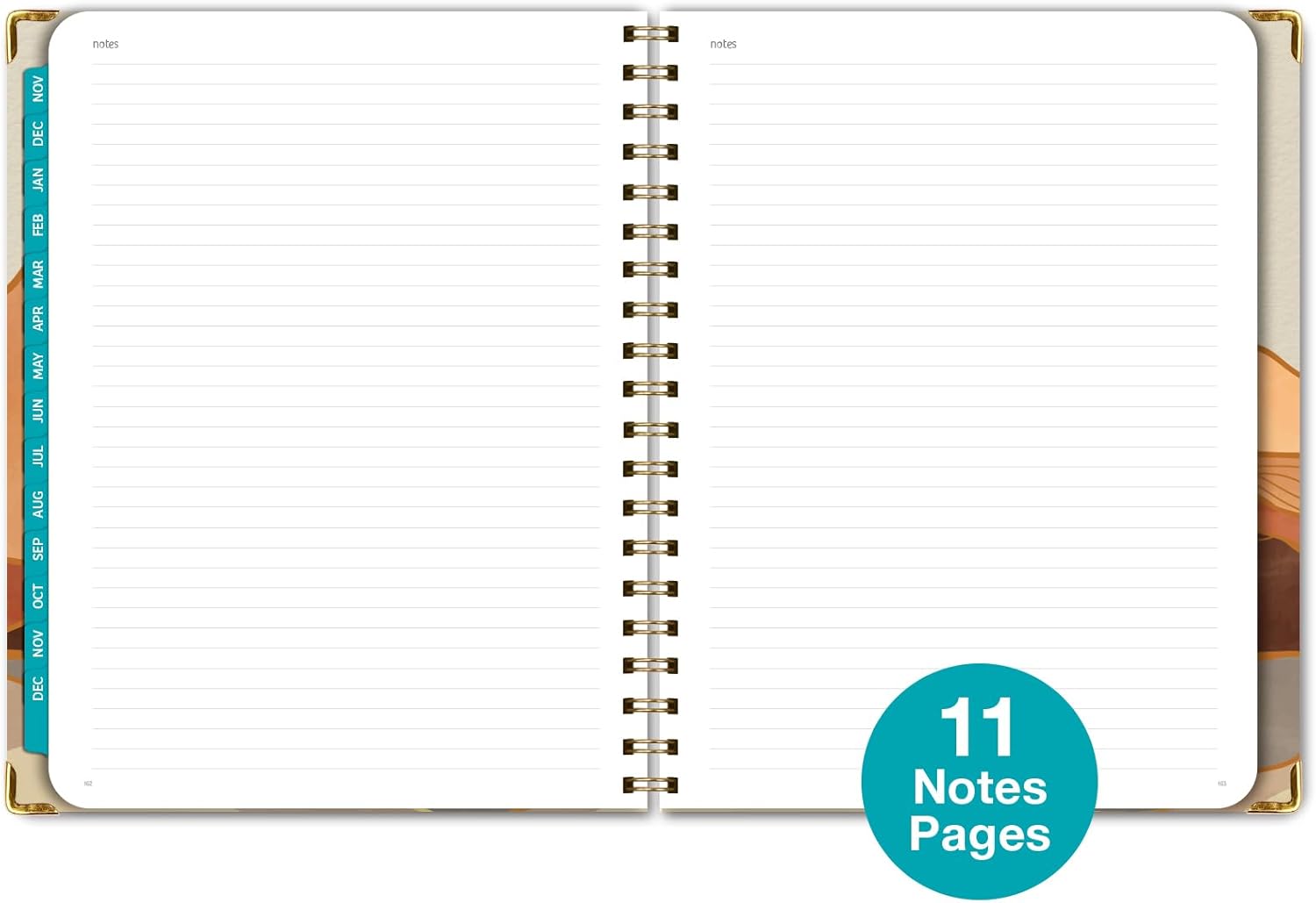 Agenda 2024 de tapa dura (noviembre de 2023 a diciembre de 2024) Agenda diaria, semanal, mensual y anual de 8.5 x 11 pulgadas. Marcador, carpeta de