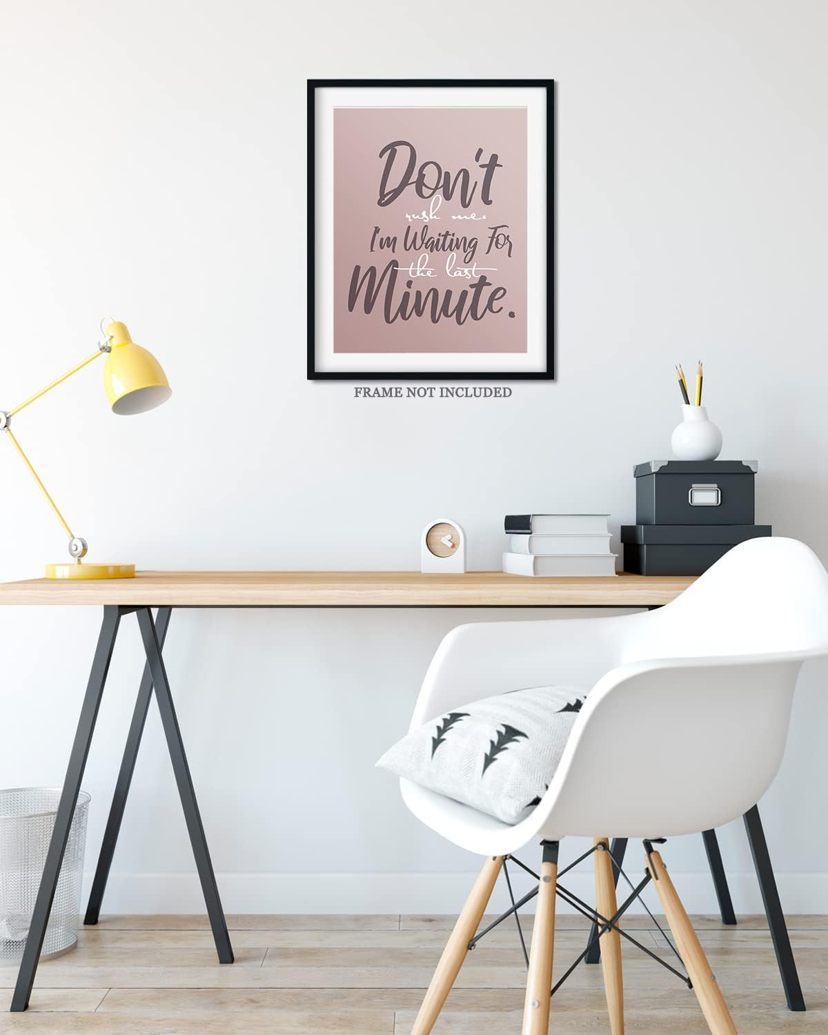 Don’t Rush Me – Arte de pared con citas divertidas, regalos sarcásticos, decoración de pared de oficina, decoración de pared de cubículo, divertida