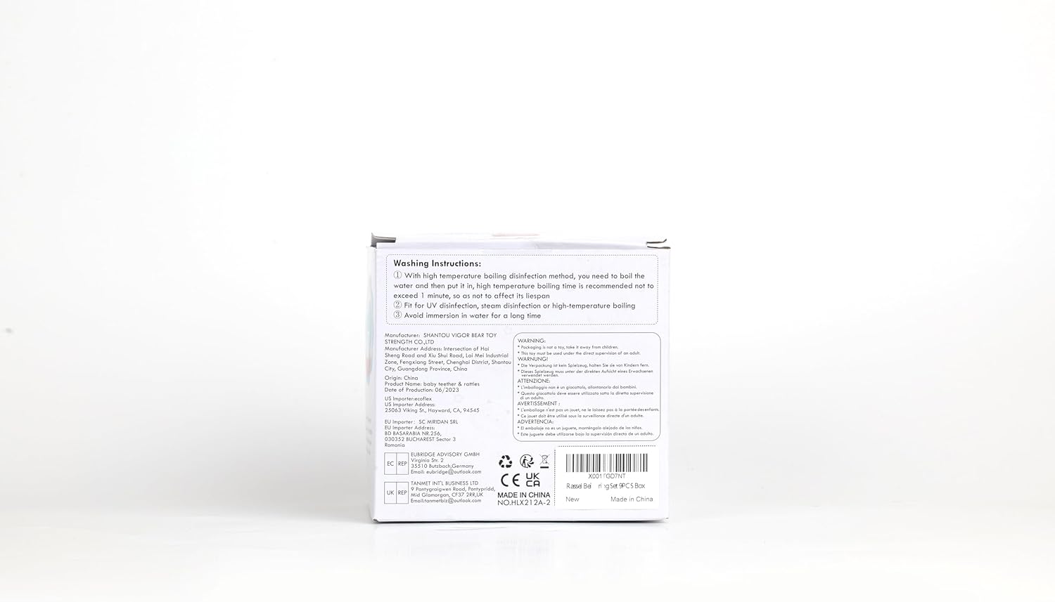 Juguetes para bebés  9 piezas de juguetes de dentición de bebé de silicona, sonajeros para bebés de 0 a 6 meses, juguetes masticables para bebés sin