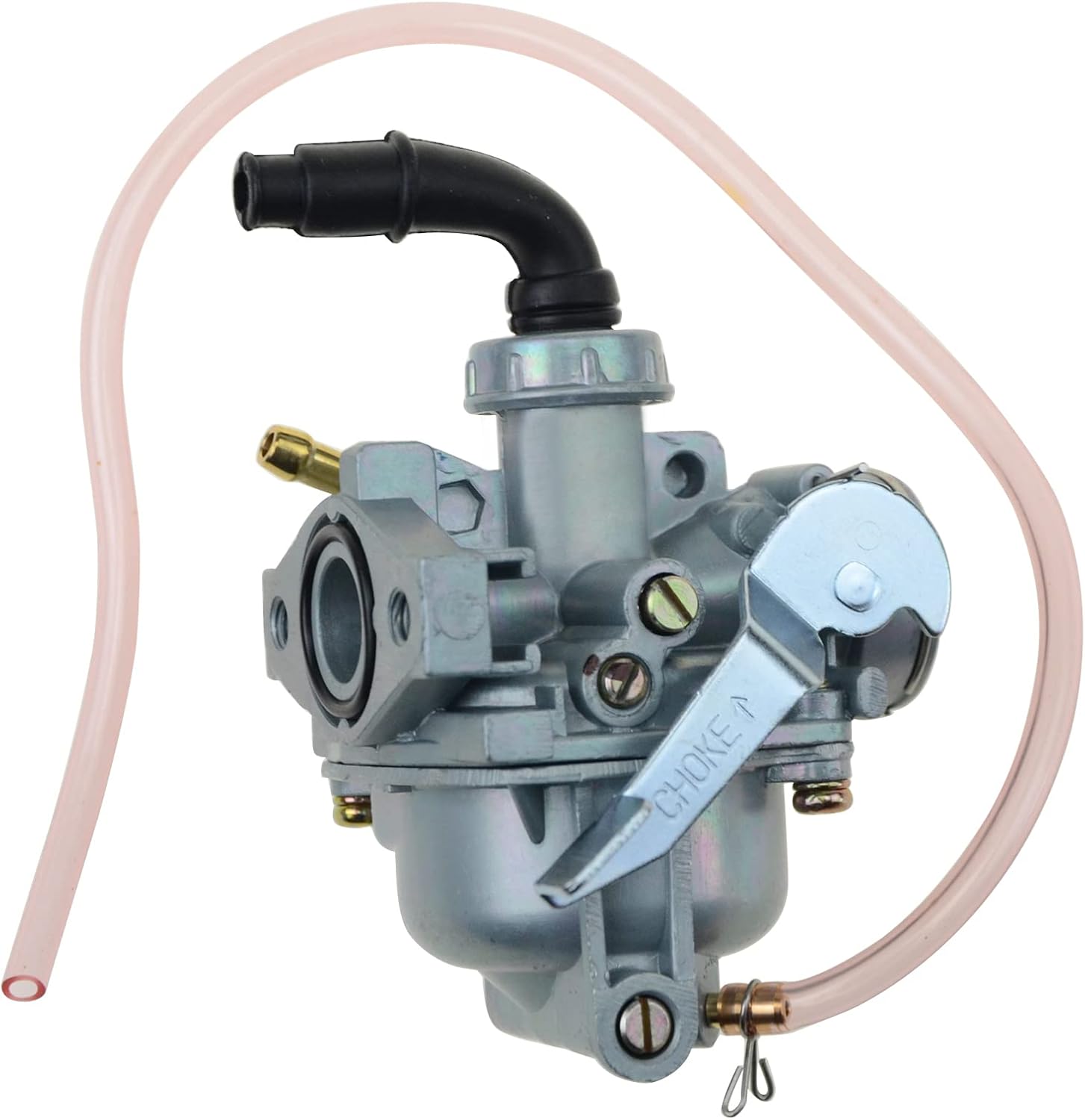 GOOFIT Carburador con estrangulador de mano de repuesto para motocicleta ATV de 60 cc