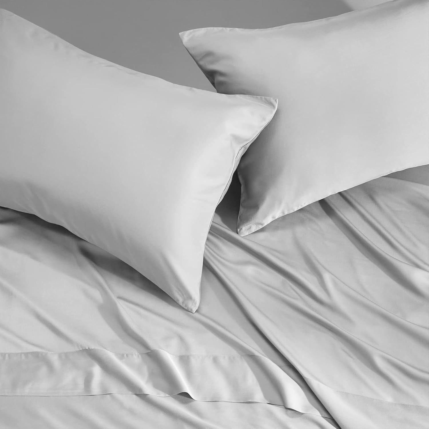 CozyLux Sábanas de bambú tamaño King, viscosa de bambú orgánico, certificado Oeko-TEX, lujosamente suaves y refrescantes, juego de sábanas sedosas,