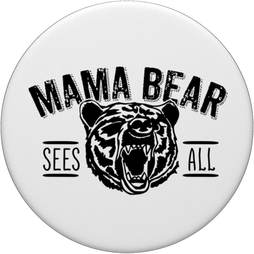 Mama Bear Sees All Funny Mama Bear Momma Bear Día de la Madre PopSockets intercambiables PopGrip