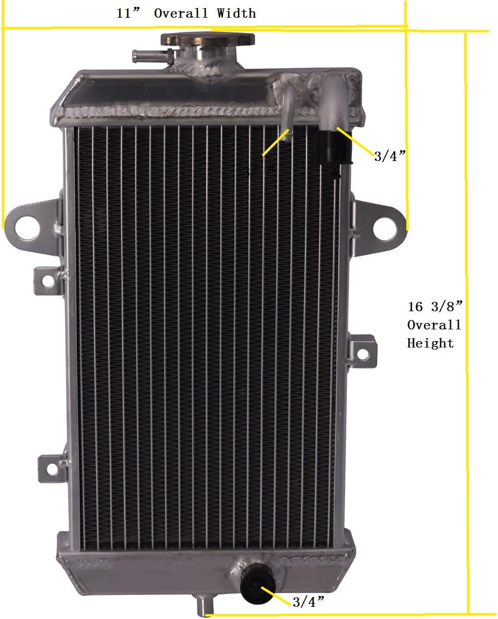 Enfriamiento todo radiador de aluminio para 2013 2014 2015 2016 2017 2018 Raptor 700 YFM700R