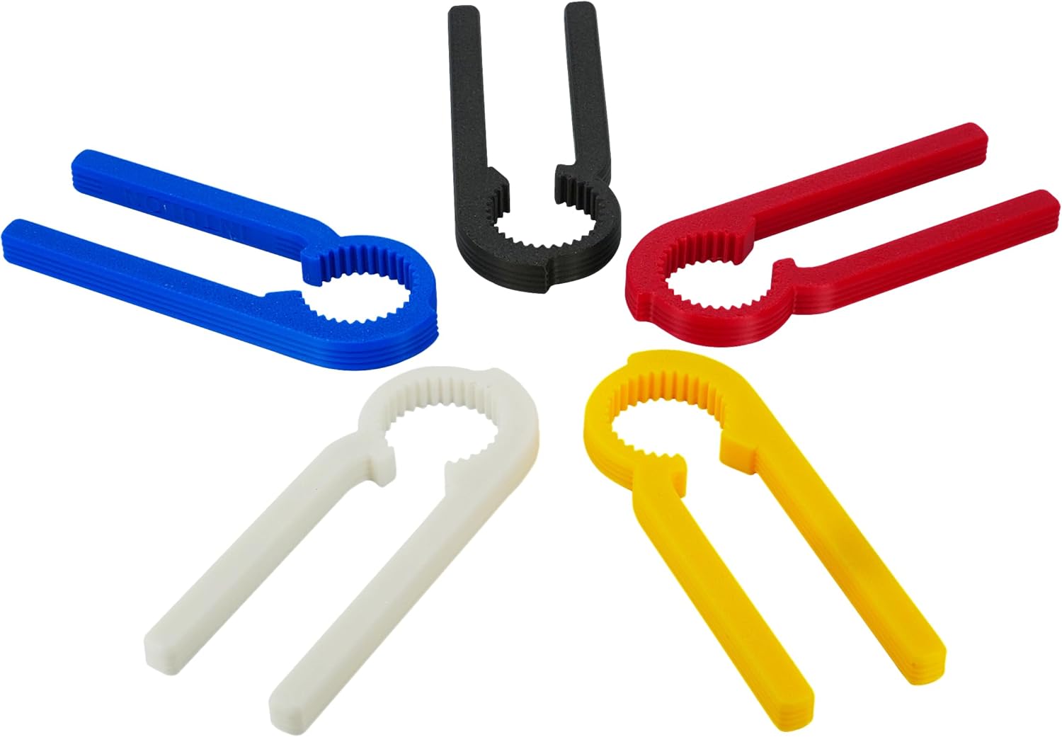 Intulon Abridor y tensor compacto de botellas de bebidas Cool Twist, agarre para tapa de botella, cabe fácilmente en el bolsillo o bolsa (blanco