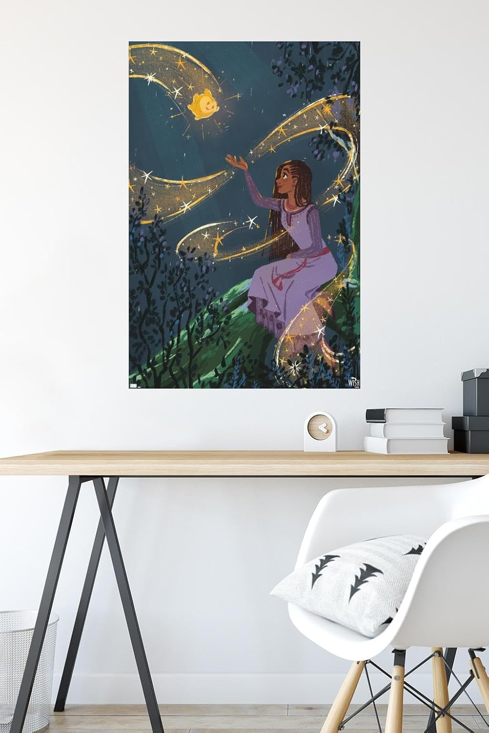 Trends International Disney Wish – Póster de collage 2 (Asha & Star), póster de pared, 22.37 x 34.00 pulgadas, versión sin marco
