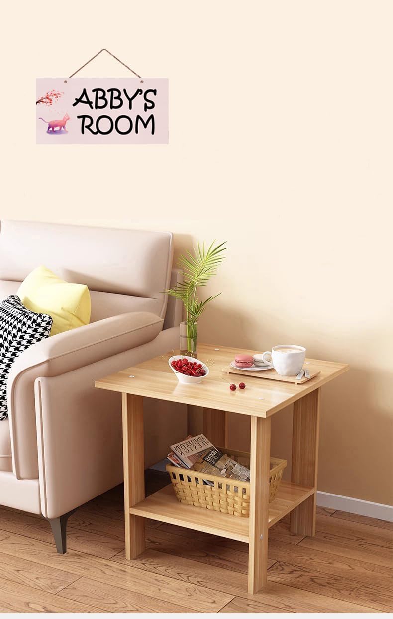 Letreros personalizados con diseño de gato rosa y flores, letrero con nombre personalizado para habitación de niños y niñas, decoración de pared