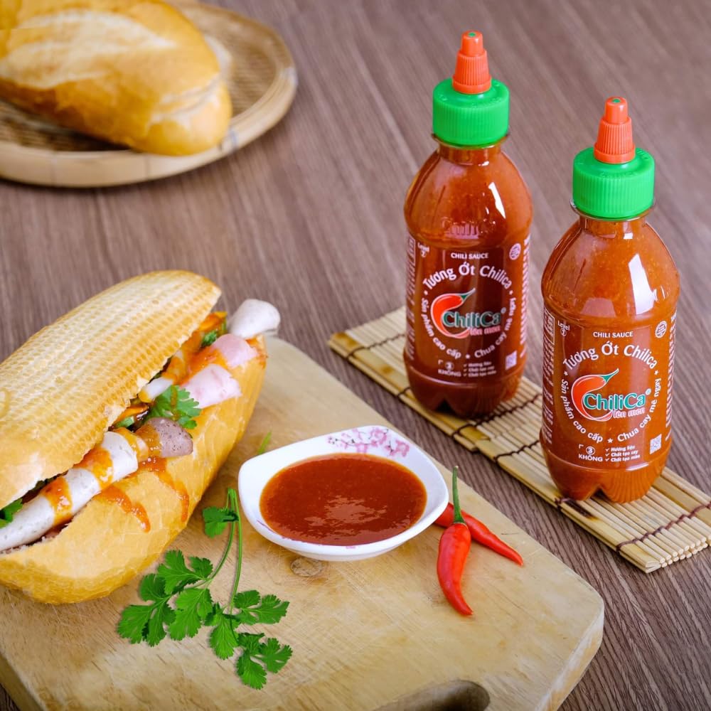 Chilica Salsa de chile, salsa de chile picante, salsas de inmersión sabor picante, 25.1 oz (9, 1, cuenta)