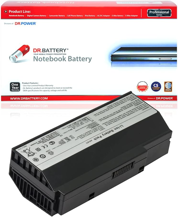 DR. BATTERY Reemplazo de batería A42-G73 para Asus G73Jw G73SW G73SW G53 G53JQ G53Jw G53SW G53Sx A43-G73 07G016DH1875 07G016HH1875 70-NY81B10000 Z