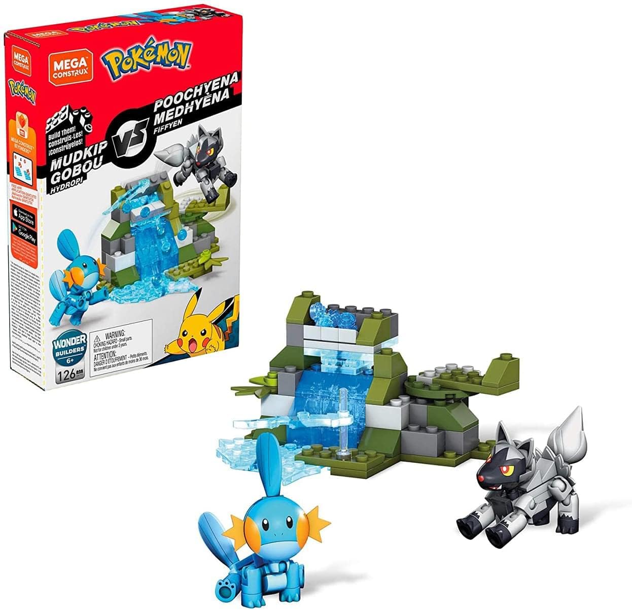 Mega Construx Pokemon Mudkip vs Poochyena