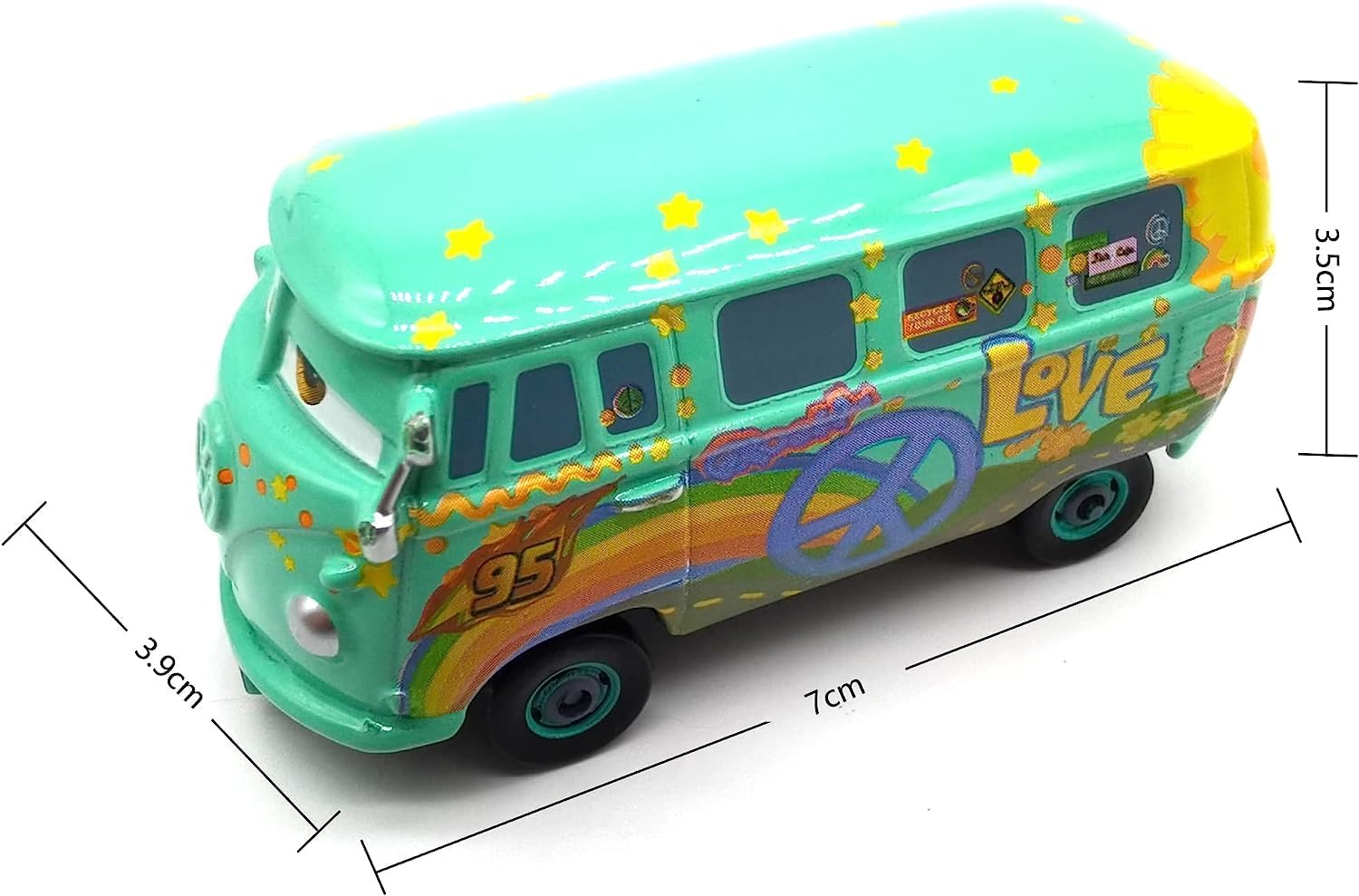 Juguete de coche de película Fillmore escala 155 Die-Casting Car Metal Alloy Boy Kid Toy