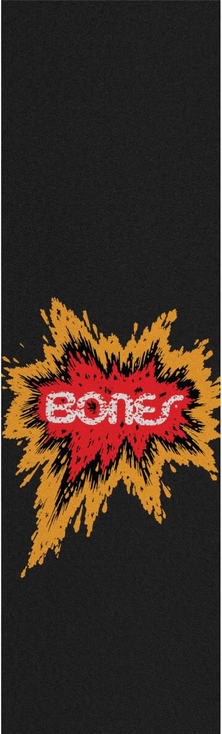 Powell Peralta Lámina de agarre para patineta de 9 x 33 pulgadas, color negro explosión