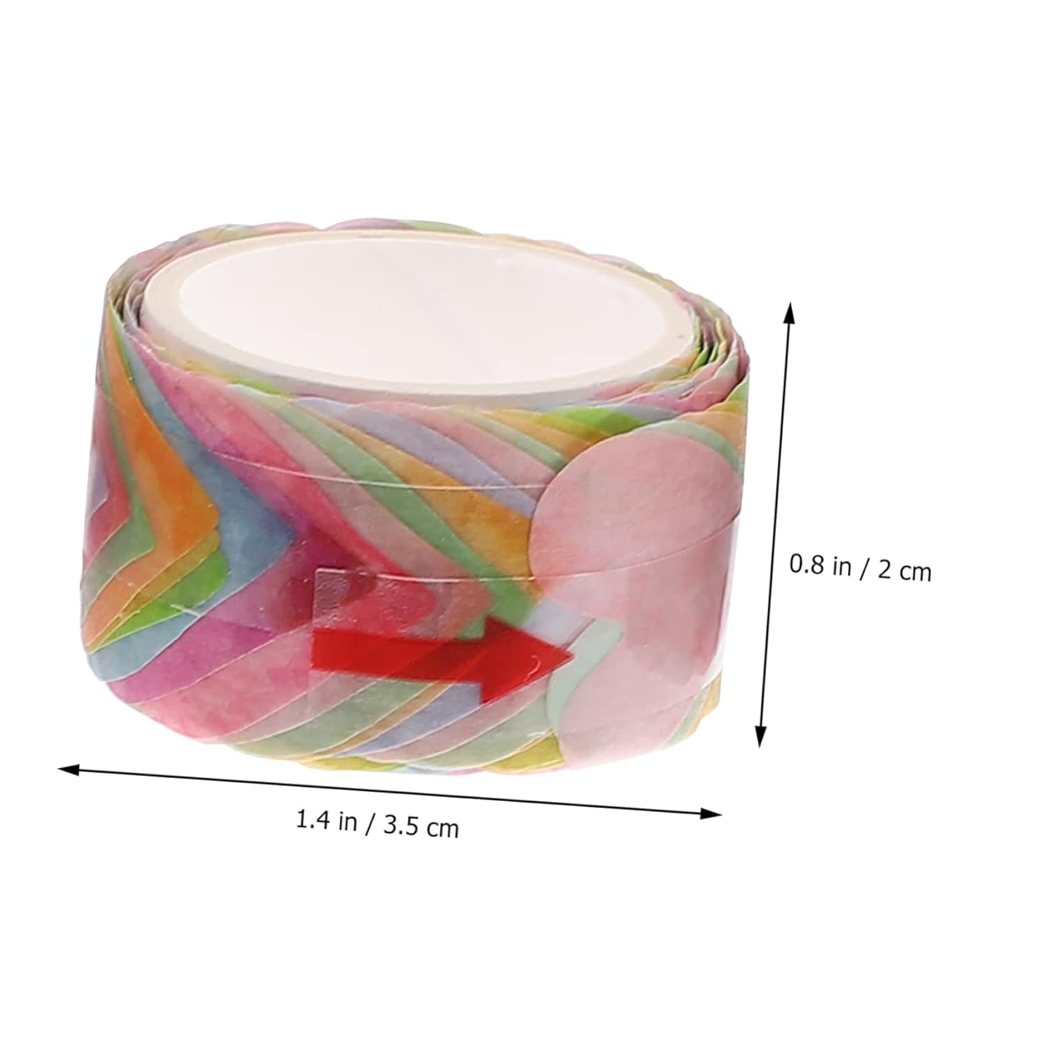COHEALI Juego de 4 calcomanías de pétalos y washi para decoración de plantas, decoración de Navidad, juego de calcomanías para diario, cinta