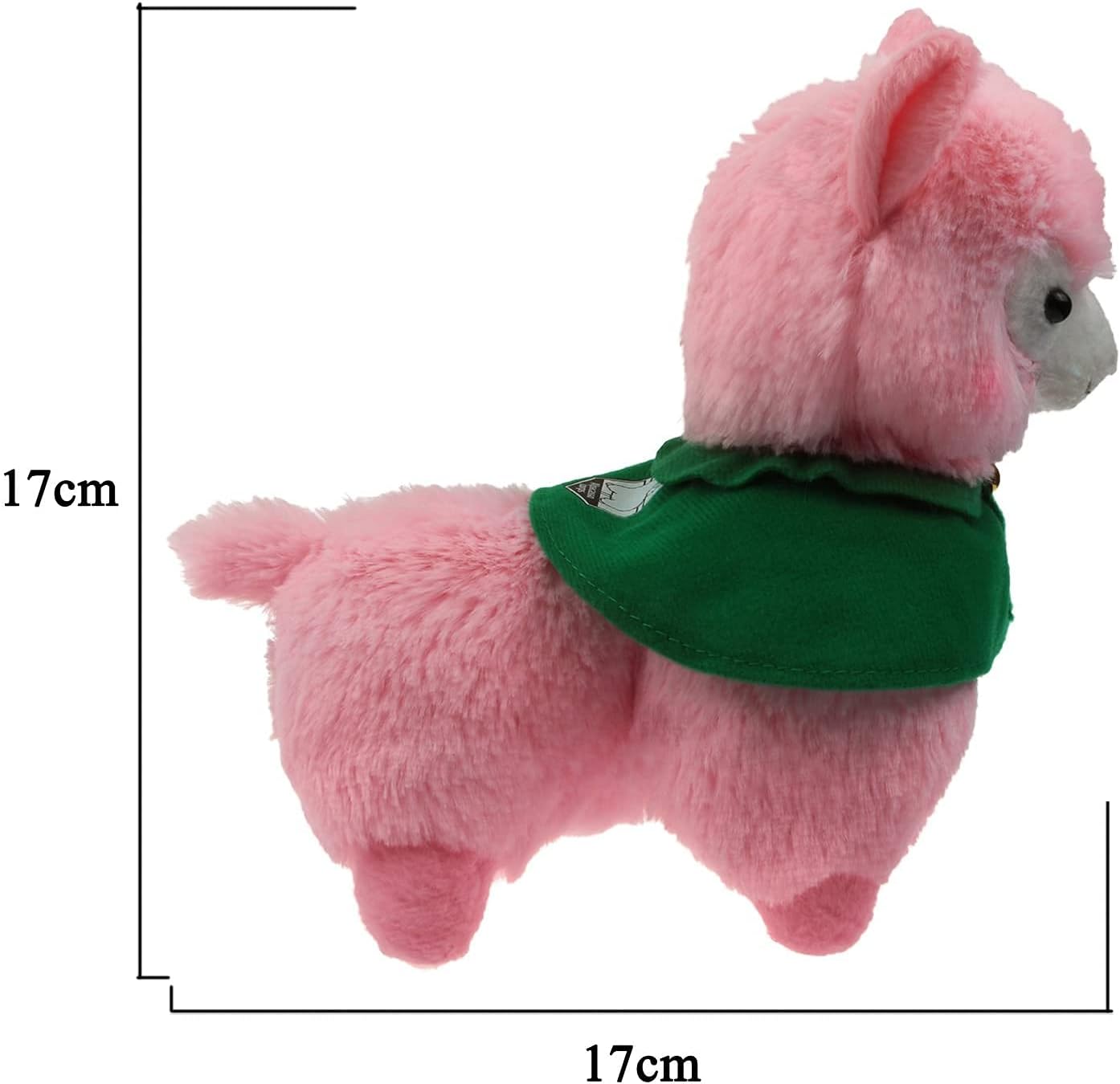 TOLLION Cuddly – Juguete de peluche de 7 pulgadas, diseño de alpaca y llama, 100 % peluche, el mejor regalo de cumpleaños para los niños (arcoíris)