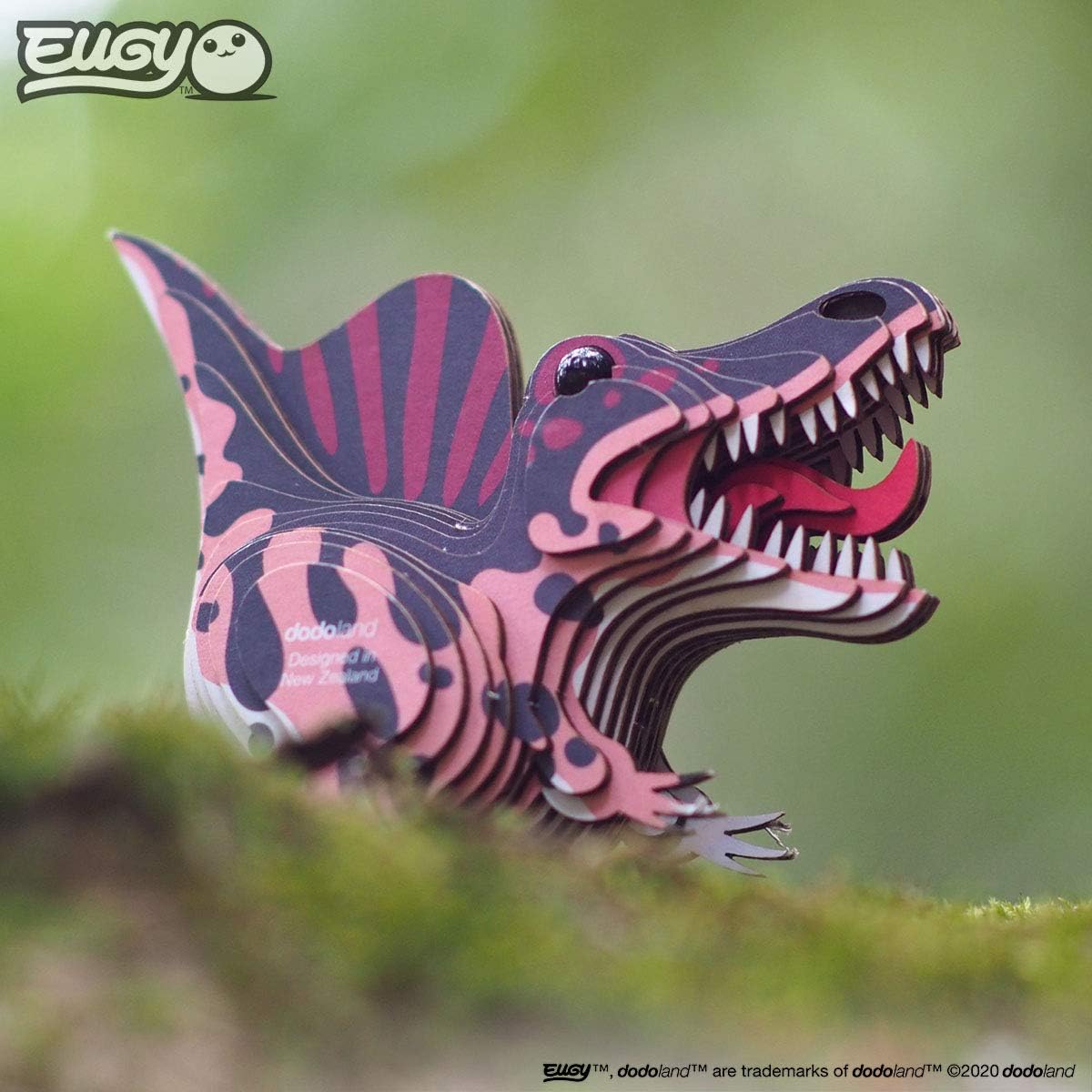 Eugy Spinosaurus – Rompecabezas 3D de dinosaurio, 24 piezas, ecológico, juguetes educativos para niños, niñas y niños a partir de 6 años
