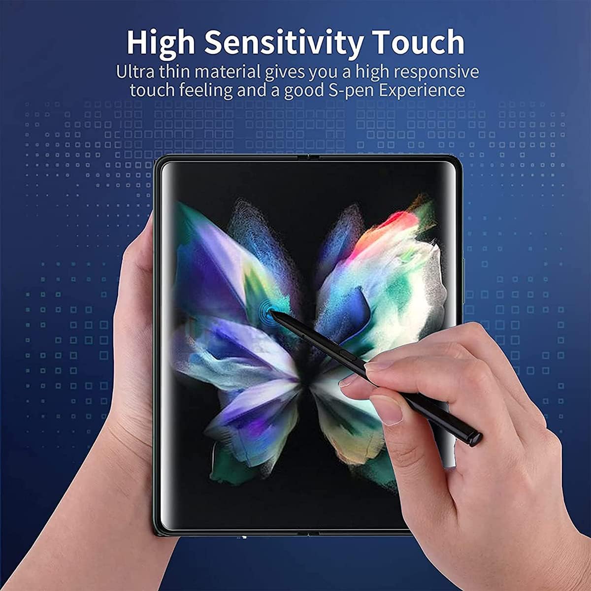 Protector de pantalla de película de hidrogel compatible con Samsung Galaxy Z Fold 4  Fold4 Película protectora flexible de TPU no de vidrio Alta