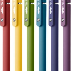 Mr. Pen – Bolígrafos de gel retráctiles, paquete de 6, barriles de color vintage, bolígrafos de gel negros, de secado rápido, bolígrafos de gel de Mr. Pen – Bolígrafos de gel retráctiles, paquete de 6, barriles de color vintage, bolígrafos de gel negros, de secado rápido, bolígrafos de gel de