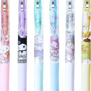 6 bolígrafos Kawaii Kitty, suministros escolares, material escolar de dibujos animados de anime, 0.020 in (tinta negra) 6 bolígrafos Kawaii Kitty, suministros escolares, material escolar de dibujos animados de anime, 0.020 in (tinta negra)