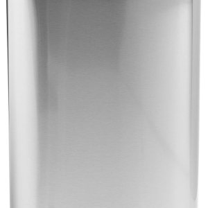 Honey-Can-Do Cubo de basura grande de acero inoxidable de 50 L con tapa, color plateado Honey-Can-Do Cubo de basura grande de acero inoxidable de 50 L con tapa, color plateado
