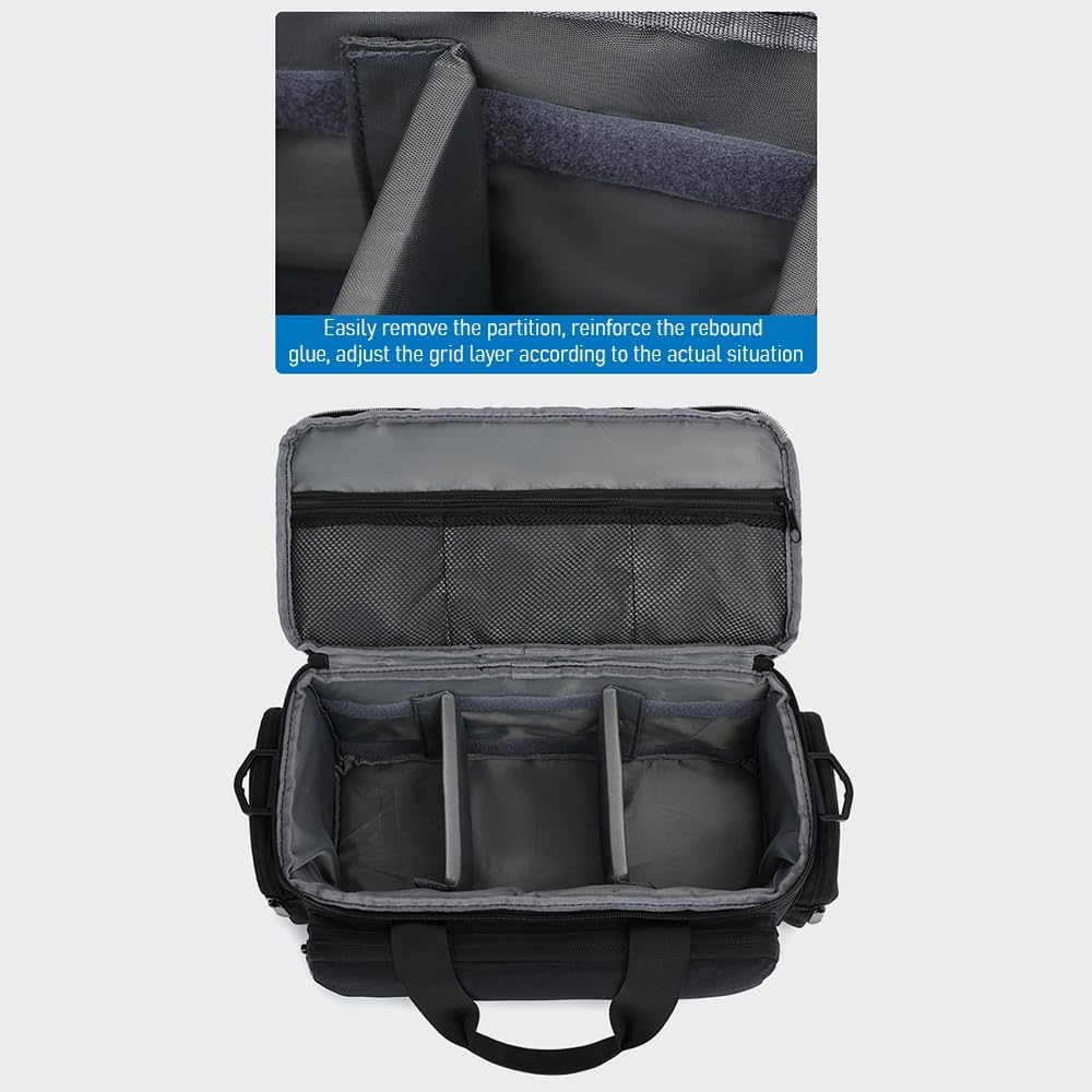 Andoer Funda para cámara pequeña para cámara, bolsa de hombro para cámara de viaje, resistente al agua, a prueba de golpes, bolsa para cámara DSLR