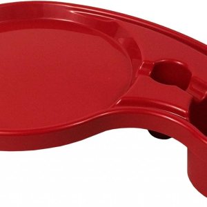 The Original Party Pal, Bandeja de comida todo en uno, rojo oscuro The Original Party Pal, Bandeja de comida todo en uno, rojo oscuro