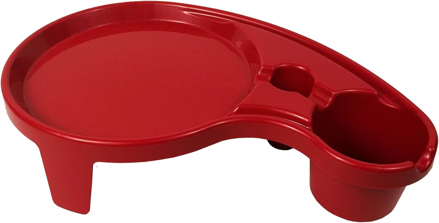The Original Party Pal, Bandeja de comida todo en uno, rojo oscuro