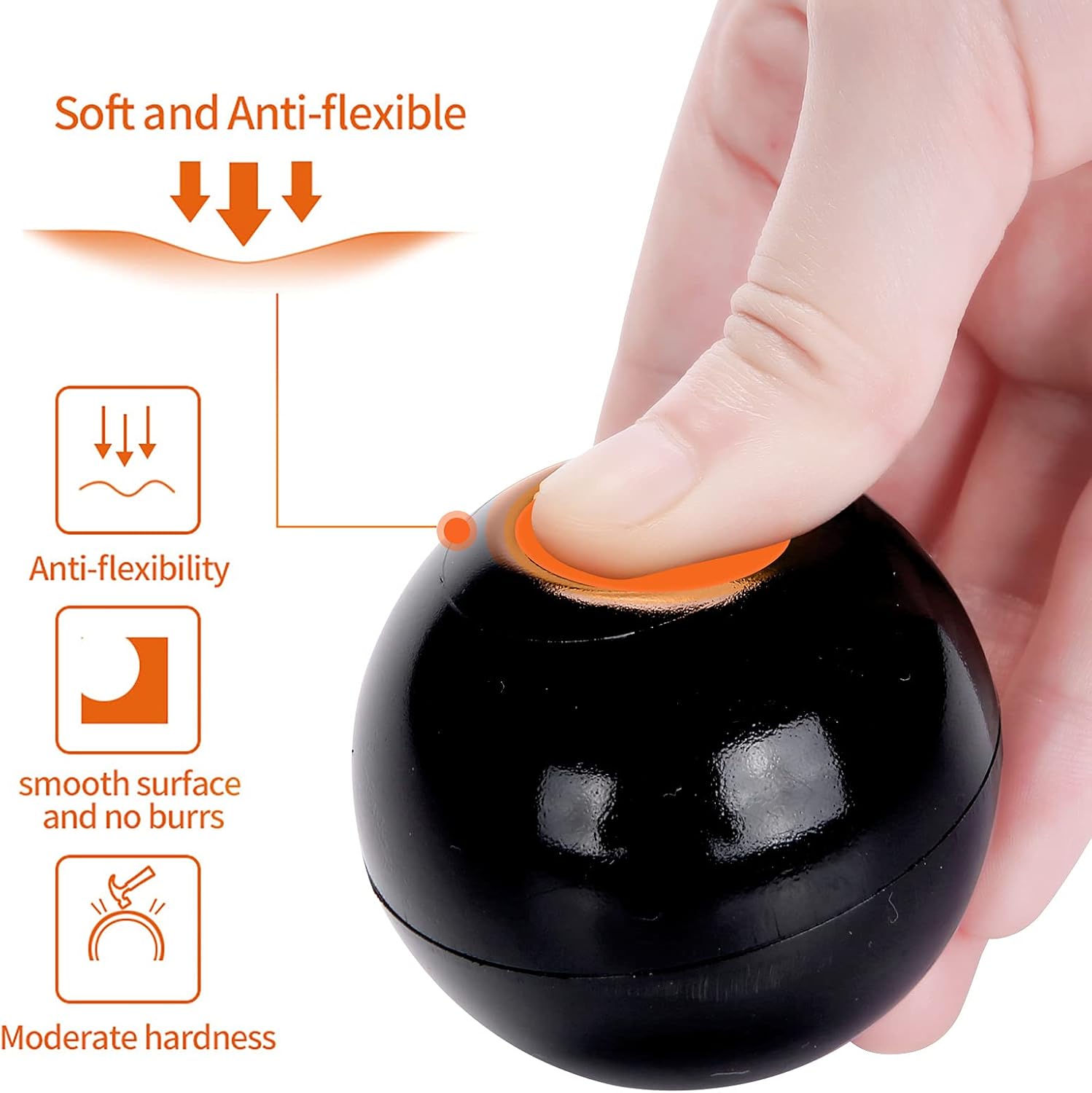 PlayMaty Pelotas de juego  Pelotas de plástico transparente sin ftalatos y BPA, 2.36 pulgadas para niños pequeños y bebés para casa de juegos,