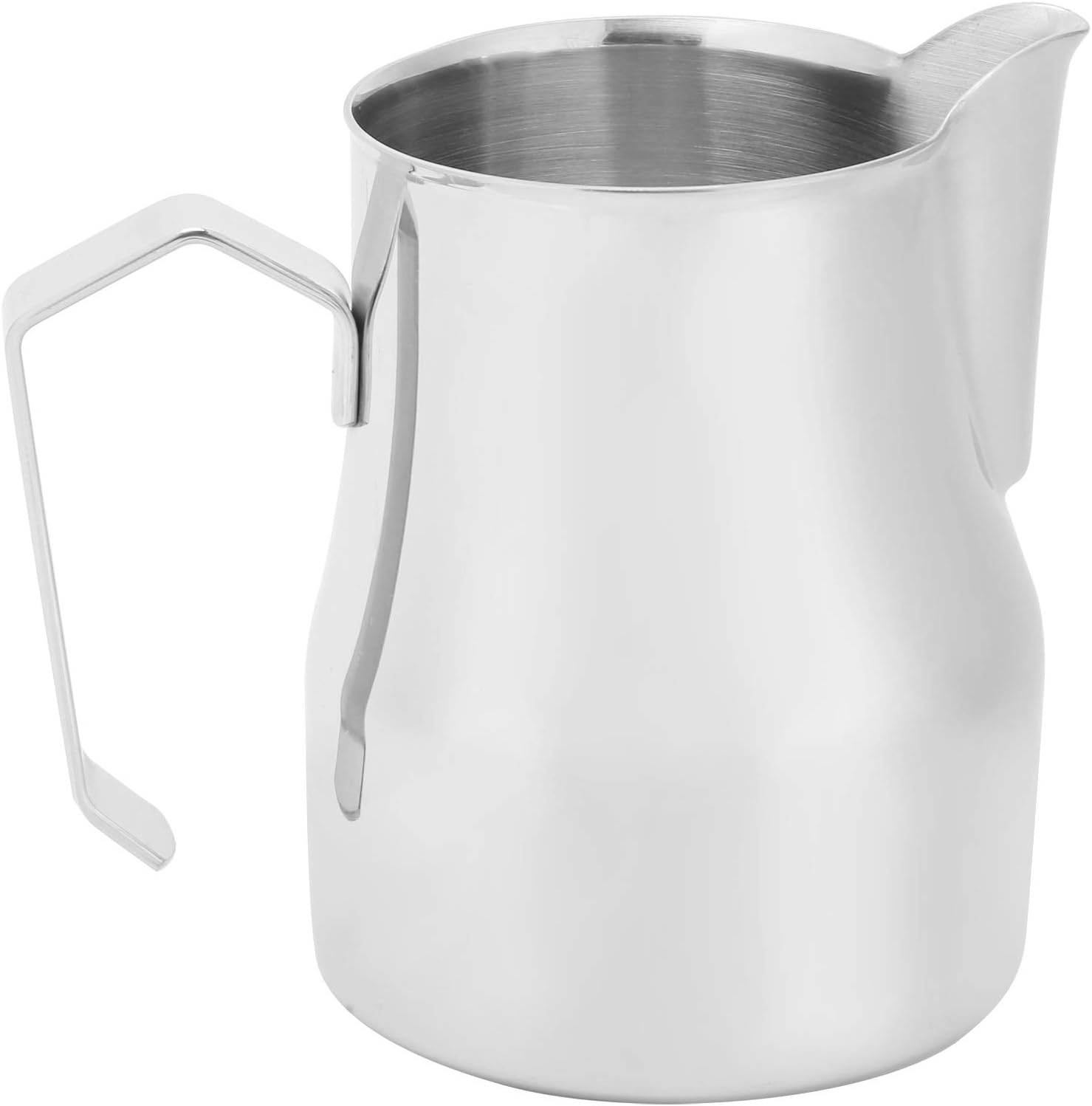 Jarra de espuma de leche de 25.4 fl oz25 oz, jarra de café de acero inoxidable, olla de espuma de leche, arte latte, barista, jarra de vapor