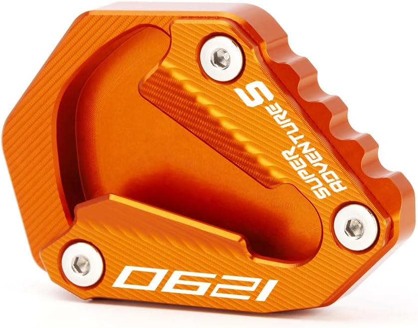 Placa de extensión para soporte lateral de motocicleta compatible con KTM 1290 Super Adventure S 2021 2022 2023  Soporte de almohadilla de pie 1290