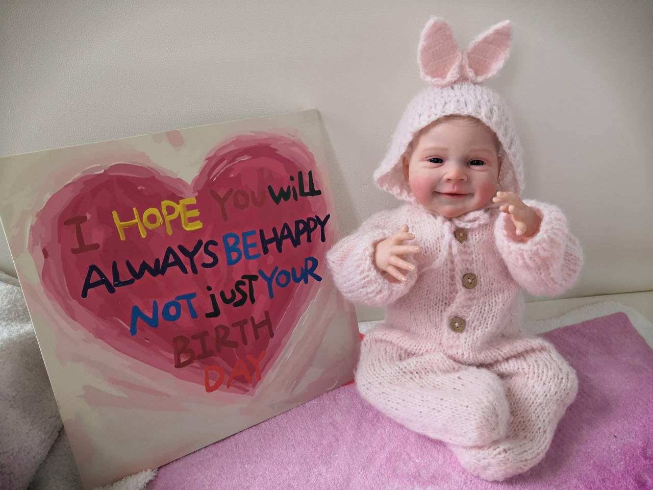 Anano Muñecas de bebé Reborn de 18 pulgadas, muñecas de bebé de la vida real que se ven reales de silicona bebé Reborn muñeca realista bebé niña