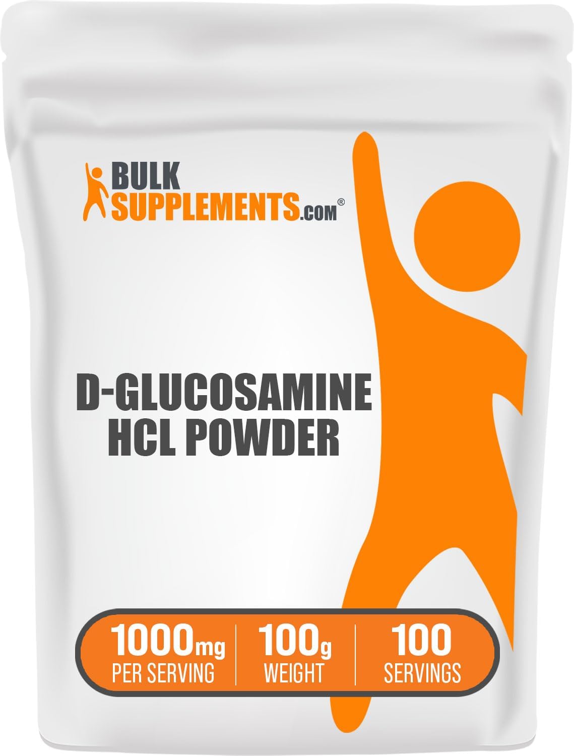 BULKSUPPLEMENTS.COM Glucosamina HCl Polvo  Glucosamina 1000 mg, Suplemento de glucosamina, Glucosamina en polvo  Suplementos para articulaciones,